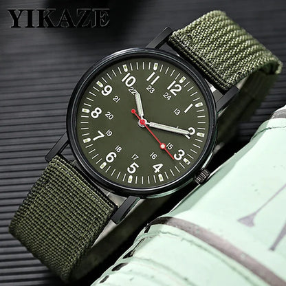 Reloj Militar Hombre – Deportivo, Cuarzo, Nylon y Luminiscente