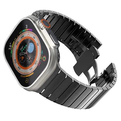 Correa de Titanio para Apple Watch – Acero Inoxidable Compatible con Series 3 al 11 y Ultra
