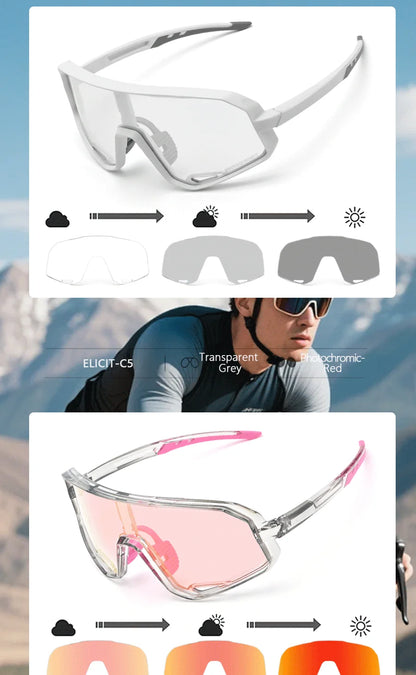 Gafas Ciclismo ELICIT – UV400 y Fotocromáticas