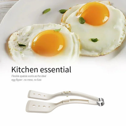 2-in-1 Stainless Steel Kitchen Tongs with Silicone Tips,Heat Resistant Non-Scratch Utensil for Cooking, BBQ, Frying, Serving Sal