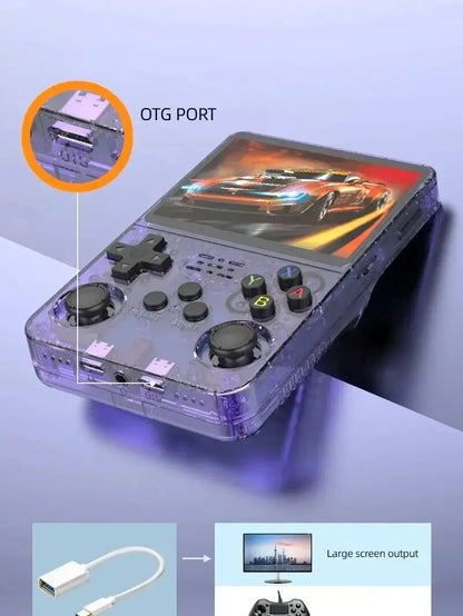 R36S Consola Retro Portátil – 3.5" | Linux Open Source | 128GB de Juegos