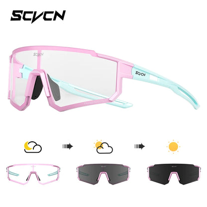SCVCN Women Sports Sunglasses Pink Fashion Cycling Glassesfor Men Street Shades Driving UV400 Bike Bicycle Hiking Golf  Baseball