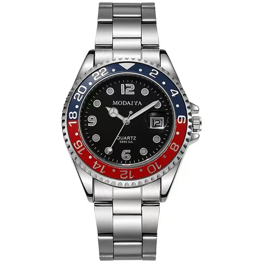 Reloj Deportivo para Hombre 2025 – Lujo Militar de Acero Completo, Cuarzo de Alta Gama.