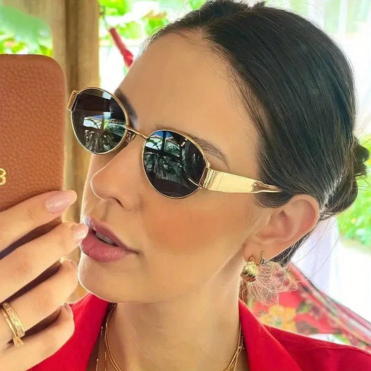 Gafas Ovaladas Unisex – Clásicas Metálicas