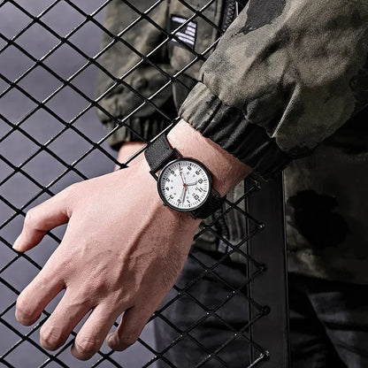 Reloj Militar Hombre – Deportivo, Cuarzo, Nylon y Luminiscente
