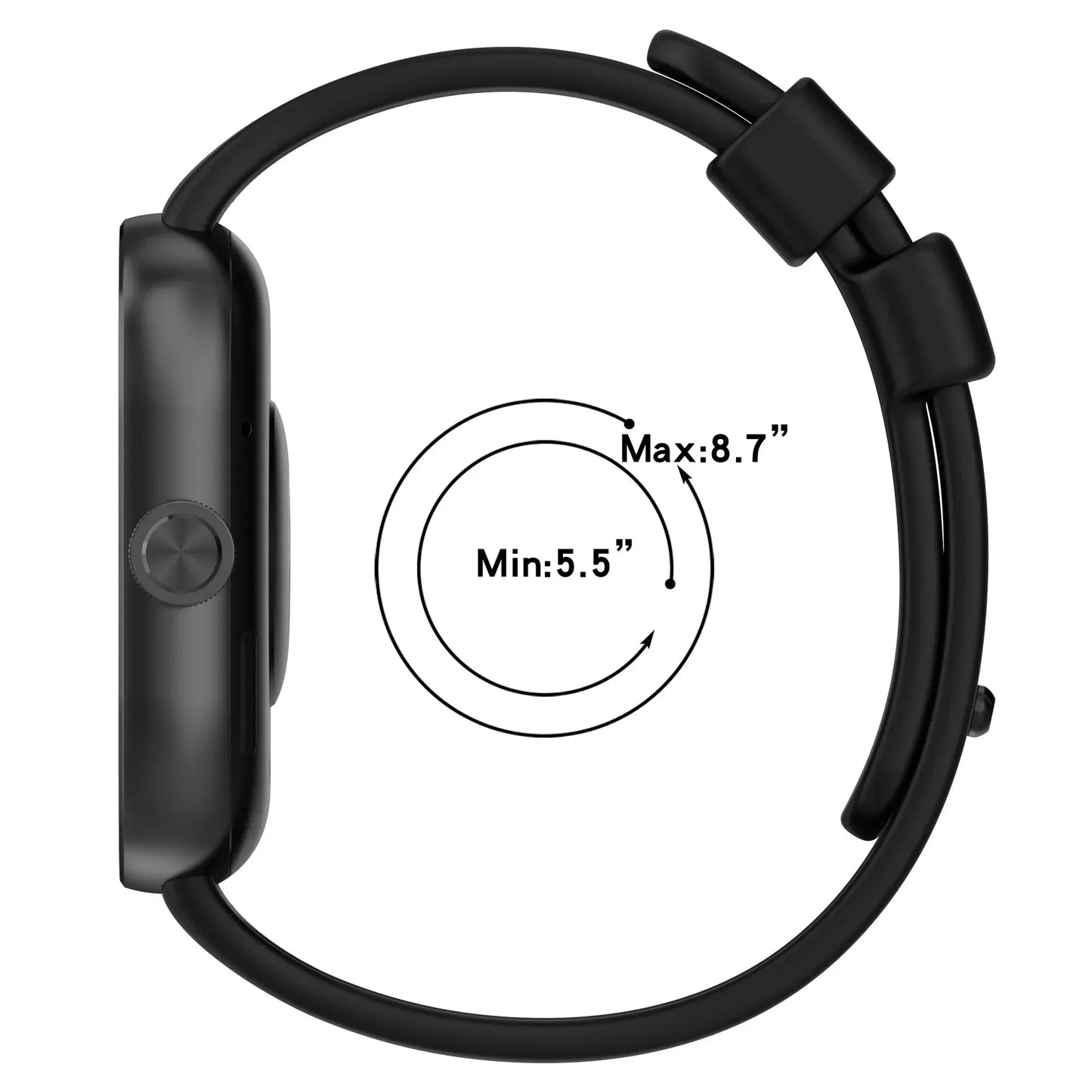 Correa Deportiva de Silicona para Redmi Watch 4/5 y Xiaomi Mi Band 8/9 Pro.