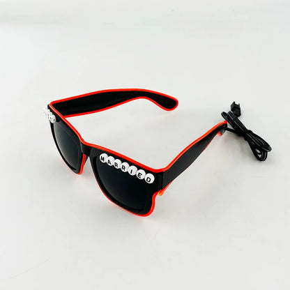 Gafas LED “Just Married” – Regalo Divertido Novios