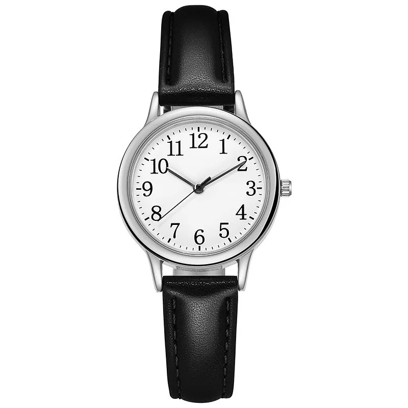 Reloj Retro Mujer – Pequeño, Cuarzo y Correa Fina de Cuero