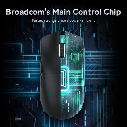 Ratón Gaming Attack Shark X11 – Tri-Mode (BT/2.4G/Cable) con RGB y Base de Carga Magnética