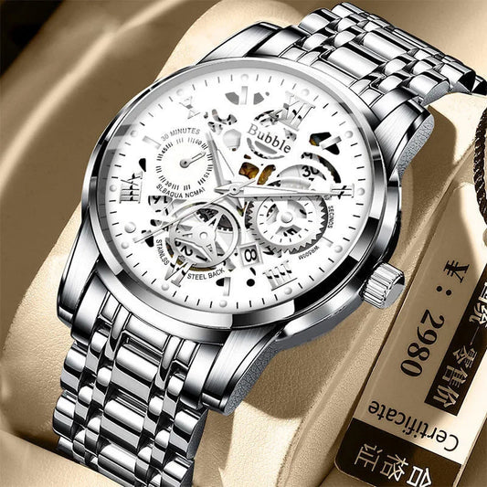 Reloj UTHAI Hombre – Cuarzo, Lujo, Moderno e Impermeable con Dial Romano Calado