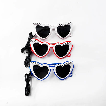 Gafas LED “Just Married” – Regalo Divertido Novios