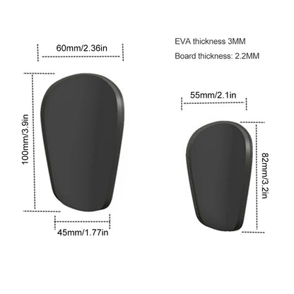 1 Pair Mini Football Shin Pad Wear-resistant Shock Absorbing Leg Protector Lightweight Portable Soccer Training Shank Board