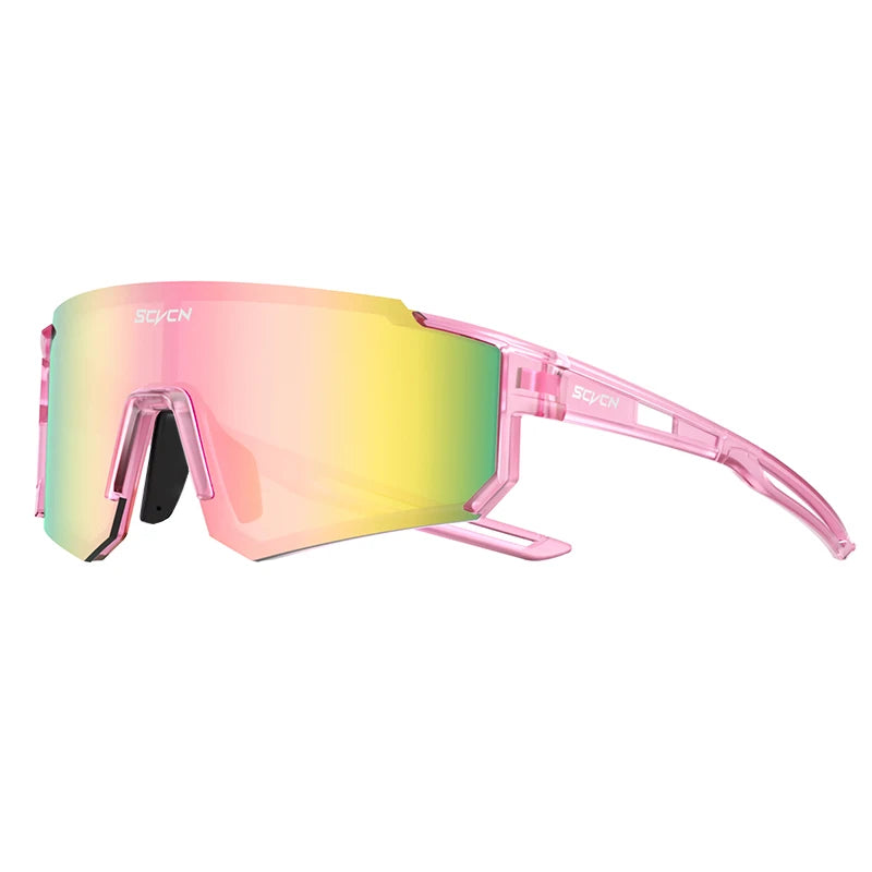 SCVCN Women Sports Sunglasses Pink Fashion Cycling Glassesfor Men Street Shades Driving UV400 Bike Bicycle Hiking Golf  Baseball