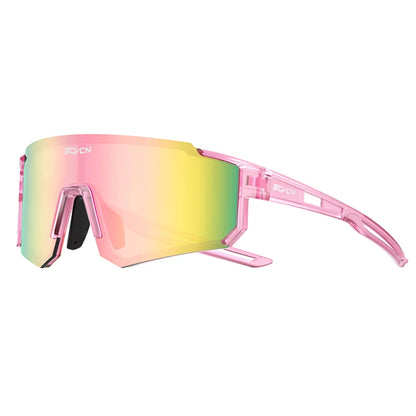 SCVCN Women Sports Sunglasses Pink Fashion Cycling Glassesfor Men Street Shades Driving UV400 Bike Bicycle Hiking Golf  Baseball