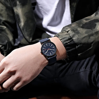 Reloj Militar Hombre – Deportivo, Cuarzo, Nylon y Luminiscente