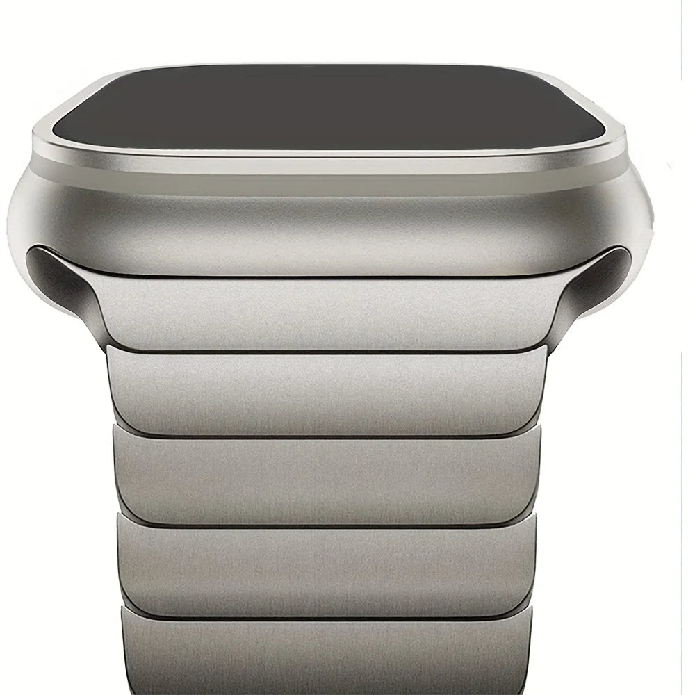 Correa de Titanio para Apple Watch – Acero Inoxidable Compatible con Series 3 al 11 y Ultra