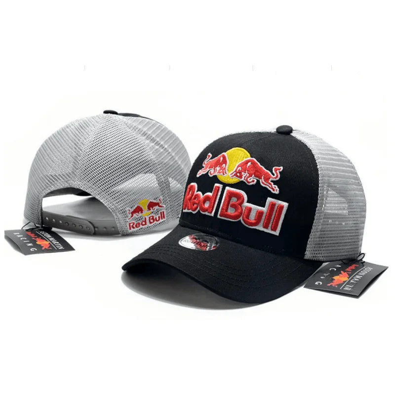 Fashion Red Bull Baseball Cap Embroidery  Men Women Four Season Outdoor Trucker Cap Outdoor Casual Sport Visor Sunscreen Hat