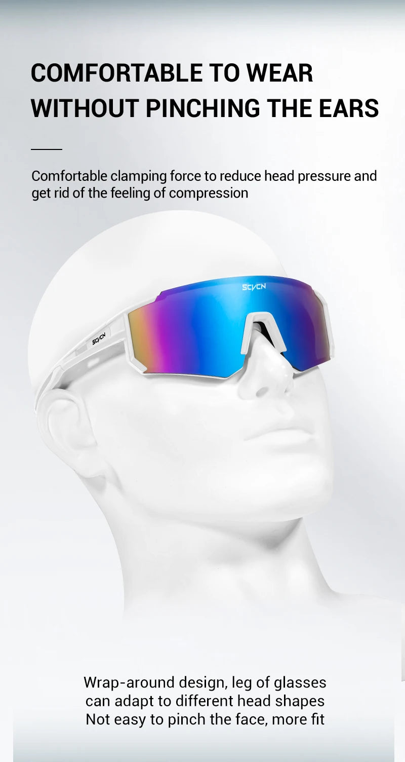 SCVCN Women Sports Sunglasses Pink Fashion Cycling Glassesfor Men Street Shades Driving UV400 Bike Bicycle Hiking Golf  Baseball