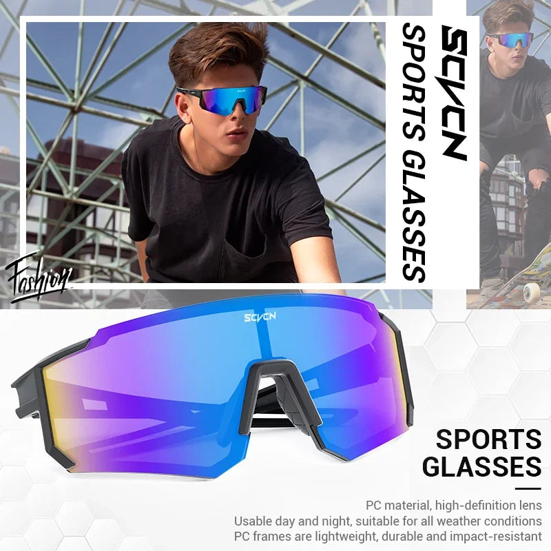 SCVCN Women Sports Sunglasses Pink Fashion Cycling Glassesfor Men Street Shades Driving UV400 Bike Bicycle Hiking Golf  Baseball