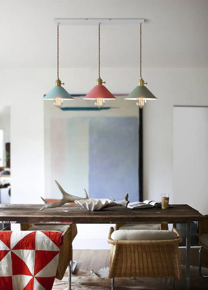 DINDALLED Modern Pendant Light E27 Chandeliers for Living Room Dining Room Kitchen Bedroom Pendant Lamp Three-head Hanging Lamp