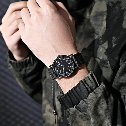 Reloj Militar Hombre – Deportivo, Cuarzo, Nylon y Luminiscente