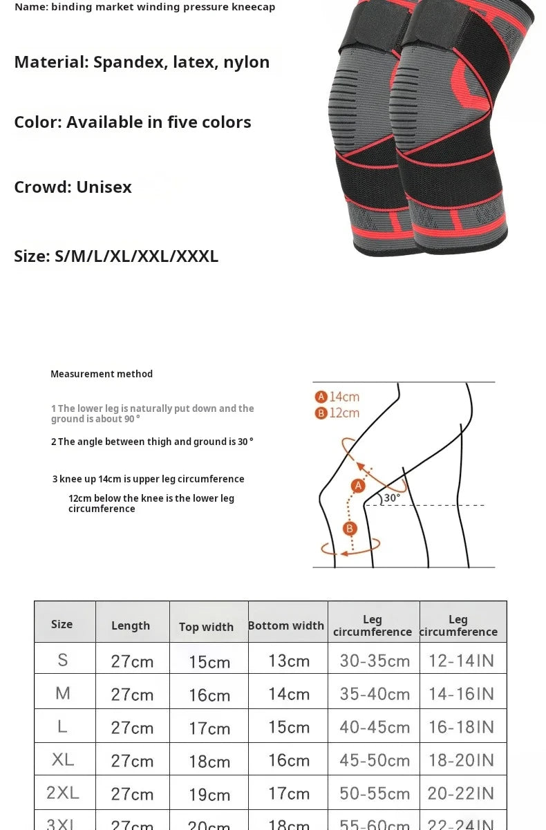 1 Piece Knee Pad, Nylon Sport Knee brace , Running, Fitness, Weightlifting, Cycling, Basketball, Outdoor, Knee Joint Compression