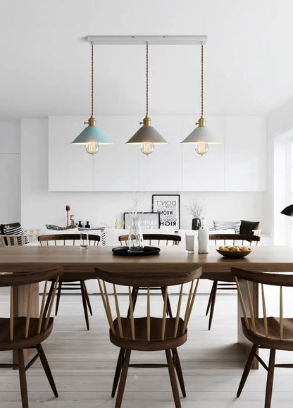 DINDALLED Modern Pendant Light E27 Chandeliers for Living Room Dining Room Kitchen Bedroom Pendant Lamp Three-head Hanging Lamp