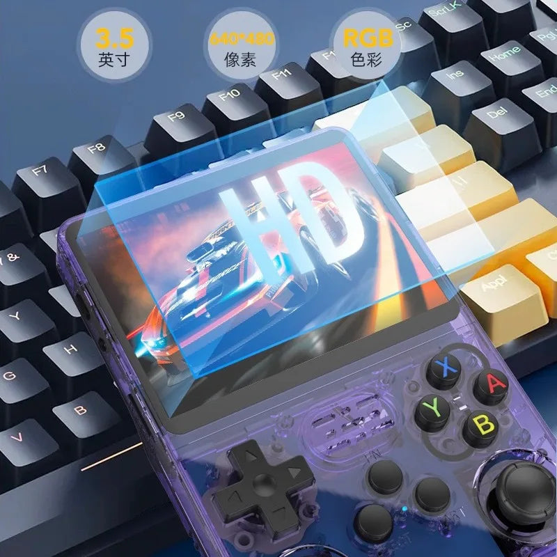 R36S Consola Retro Portátil – 3.5" | Linux Open Source | 128GB de Juegos