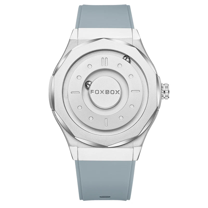 Reloj FOXBOX Hombre – Cuarzo, Acero Inoxidable y Aguja Deslizante Magnética