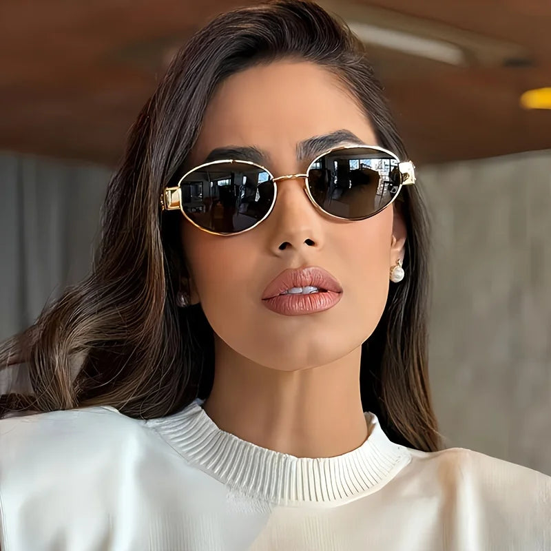 Gafas Ovaladas Unisex – Clásicas Metálicas