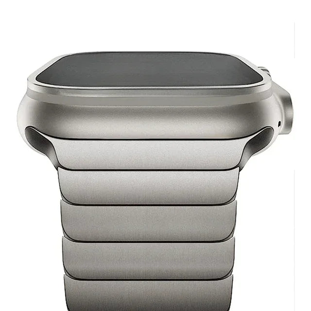 Correa de Titanio para Apple Watch – Acero Inoxidable Compatible con Series 3 al 11 y Ultra