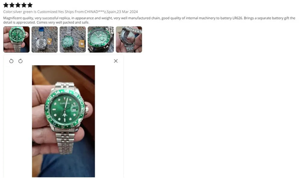 Reloj de Cuarzo para Hombre 2024 – Acero Inoxidable, Calendario y Estilo Casual