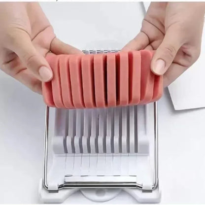 Multifunctional Luncheon Meat Slicer Stainless Steel Fruit Slicer Household Egg Hot Dog Cheese Slicer Kitchen Tools