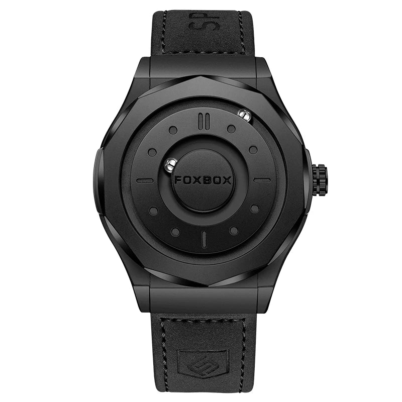 Reloj FOXBOX Hombre – Cuarzo, Acero Inoxidable y Aguja Deslizante Magnética