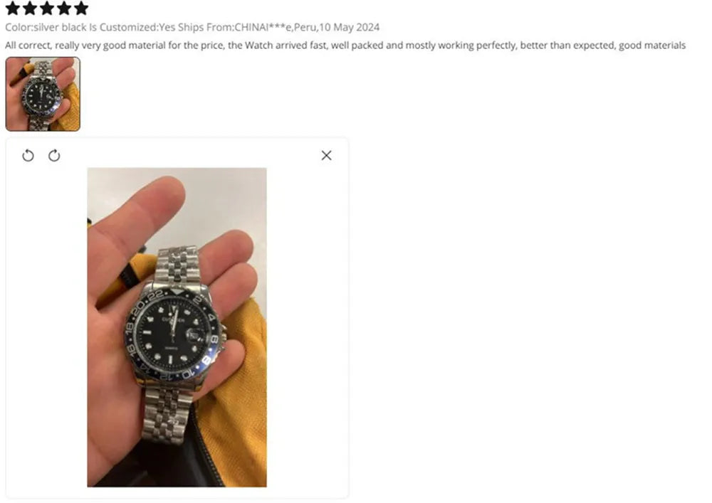 Reloj de Cuarzo para Hombre 2024 – Acero Inoxidable, Calendario y Estilo Casual