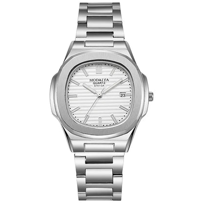 Reloj de Hombre Nuevo de Lujo – Cuarzo, Fecha Automática, Cronógrafo Deportivo, Acero Inoxidable