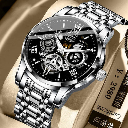 Reloj UTHAI Hombre – Cuarzo, Lujo, Moderno e Impermeable con Dial Romano Calado