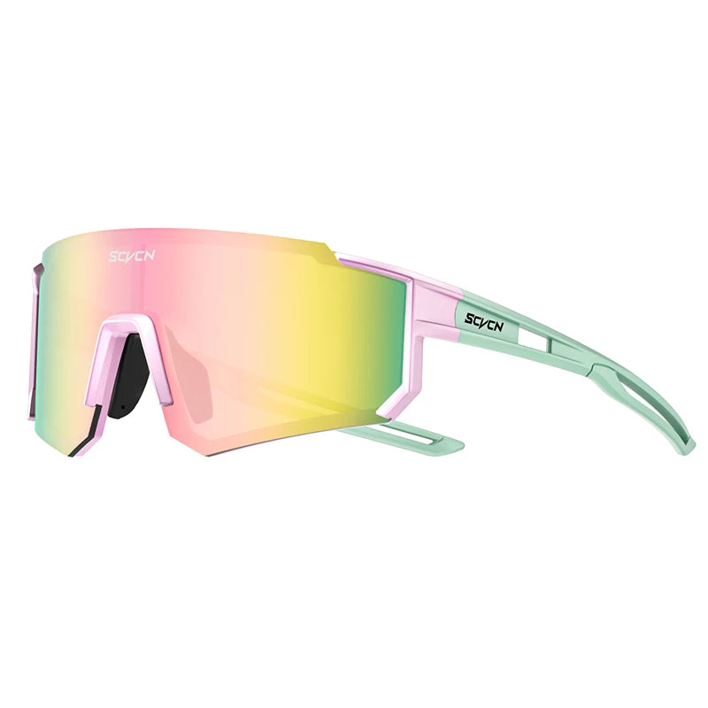 SCVCN Women Sports Sunglasses Pink Fashion Cycling Glassesfor Men Street Shades Driving UV400 Bike Bicycle Hiking Golf  Baseball