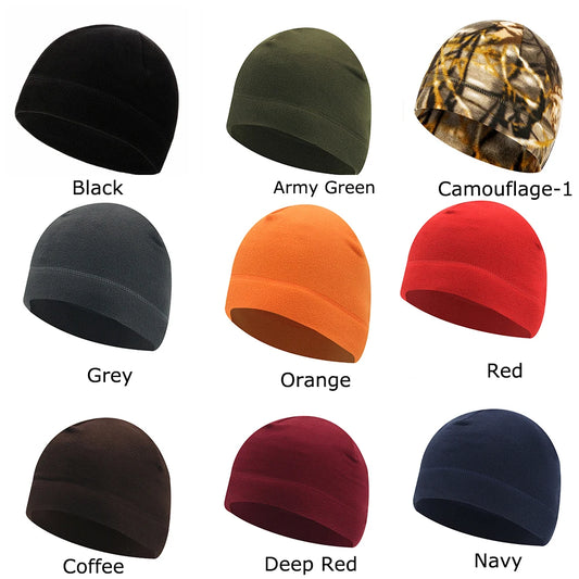 Outdoor Fleece Hat Men Winter Hat Tactical Hat Camping Beanies fishing Women Warm Windproof Cycling Hunting Hat