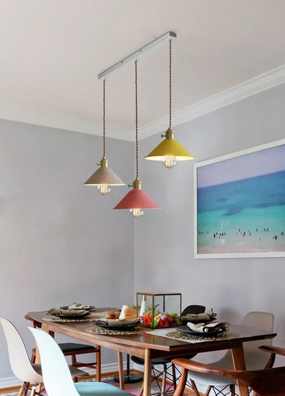 DINDALLED Modern Pendant Light E27 Chandeliers for Living Room Dining Room Kitchen Bedroom Pendant Lamp Three-head Hanging Lamp