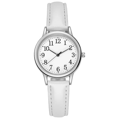 Reloj Retro Mujer – Pequeño, Cuarzo y Correa Fina de Cuero