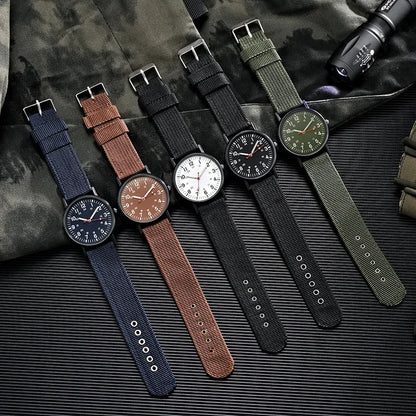Reloj Militar Hombre – Deportivo, Cuarzo, Nylon y Luminiscente