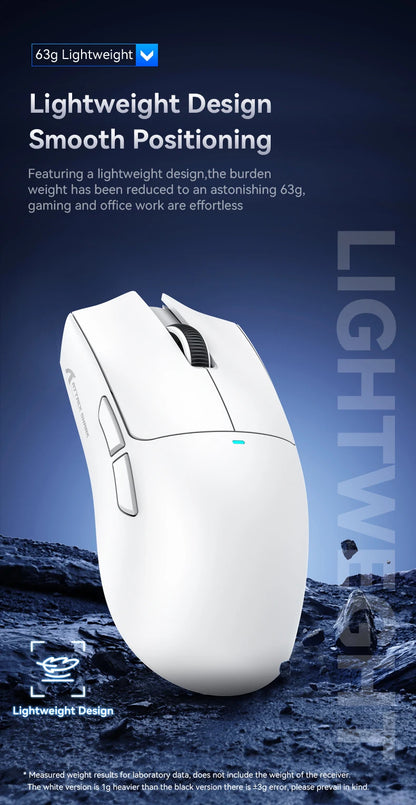 Ratón Gaming Attack Shark X11 – Tri-Mode (BT/2.4G/Cable) con RGB y Base de Carga Magnética