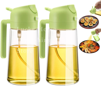 2/1pc Oil Sprayer Spray for 2 in 1 500ml Oil Sprayer & Pourer Plastic Spray Bottle Kitchen Gadget Sets Accessories Camping BBQ