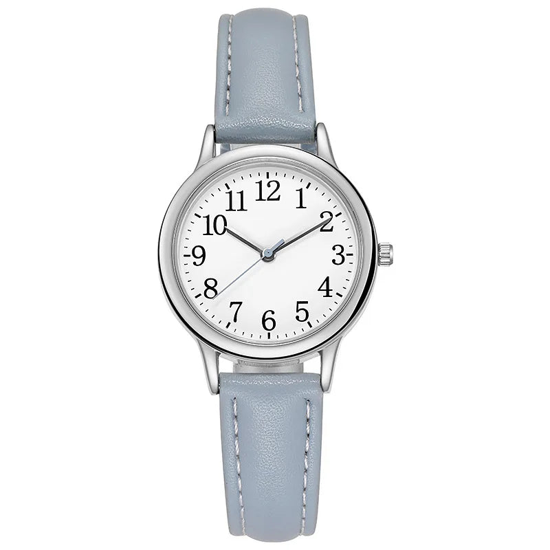 Reloj Retro Mujer – Pequeño, Cuarzo y Correa Fina de Cuero