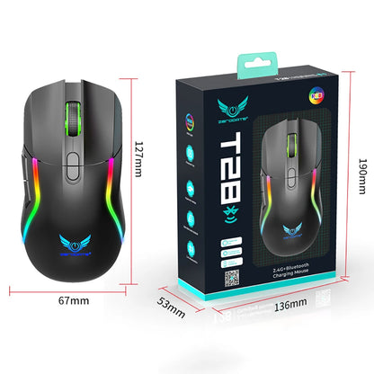 Ratón Gaming Inalámbrico RGB – 8 Botones, 3200DPI, Recargable
