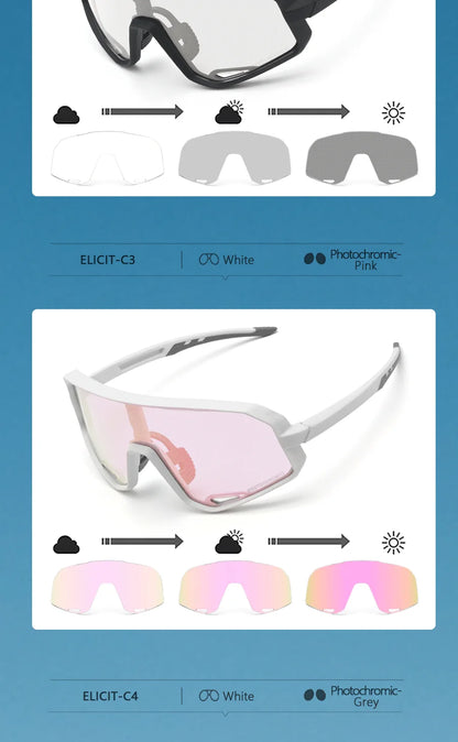 Gafas Ciclismo ELICIT – UV400 y Fotocromáticas