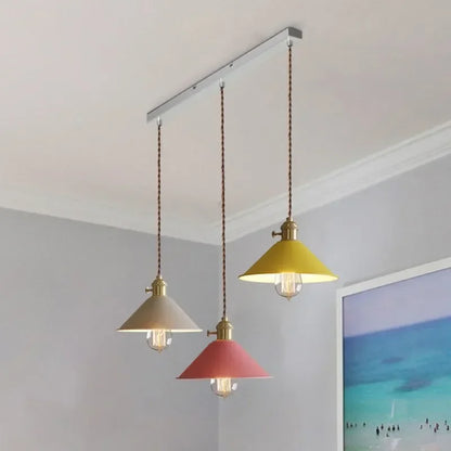 DINDALLED Modern Pendant Light E27 Chandeliers for Living Room Dining Room Kitchen Bedroom Pendant Lamp Three-head Hanging Lamp