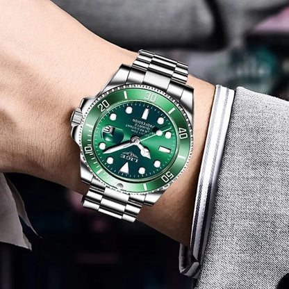 Reloj LIGE Hombre – Lujo, Diver 30ATM, Fecha, Deportivo y Cuarzo