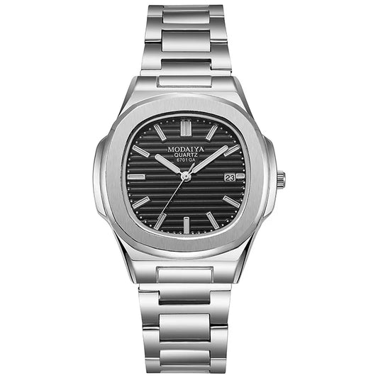 Reloj de Hombre Nuevo de Lujo – Cuarzo, Fecha Automática, Cronógrafo Deportivo, Acero Inoxidable